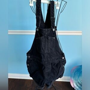 Black Shorts Overalls